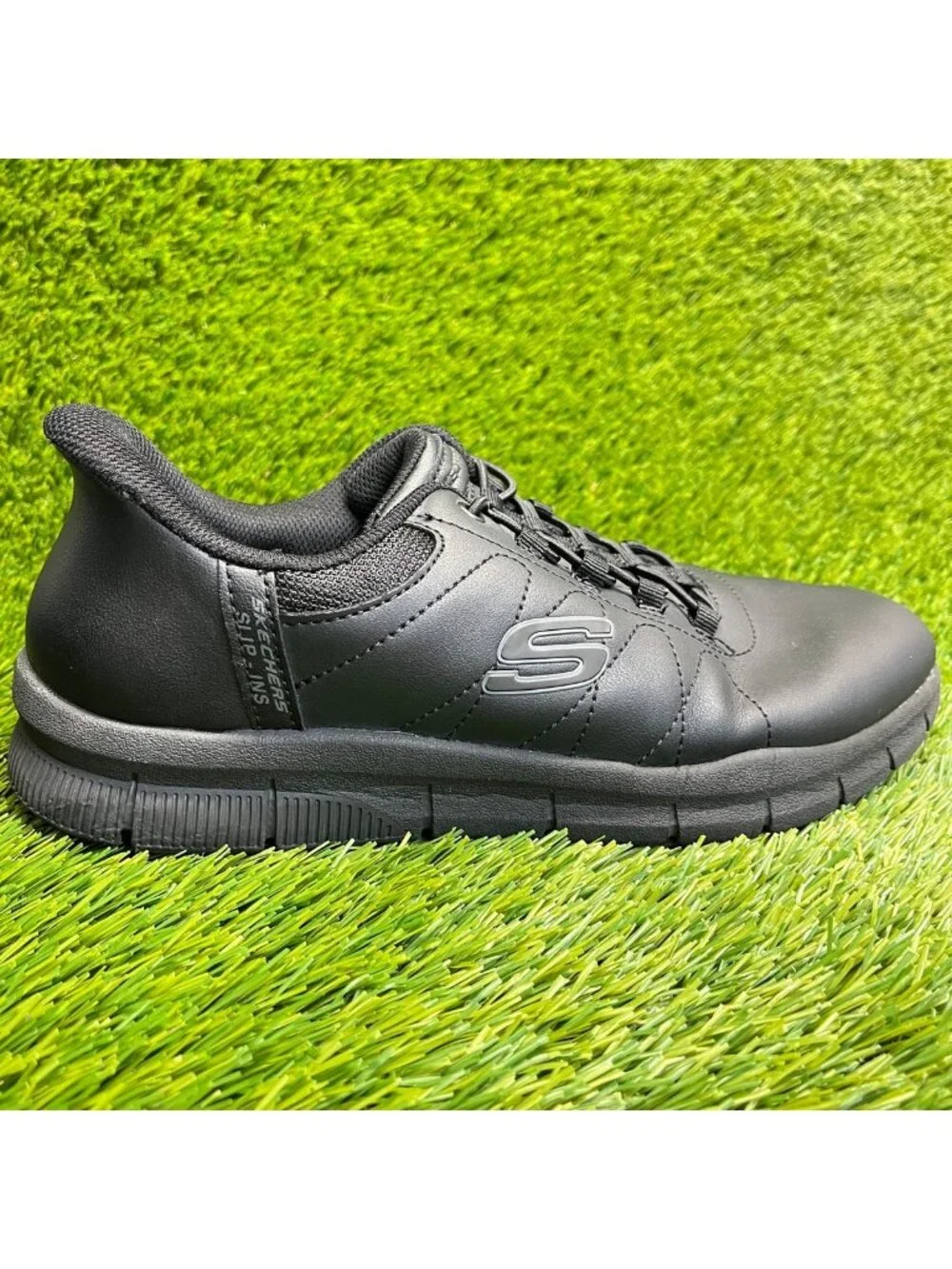Skechers Nampa Cottonbud EH Womens Size 9 Black Athletic Work Shoes Sneakers